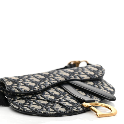 Christian Dior Oblique Saddle Belt Pouch Blue 6 of 7