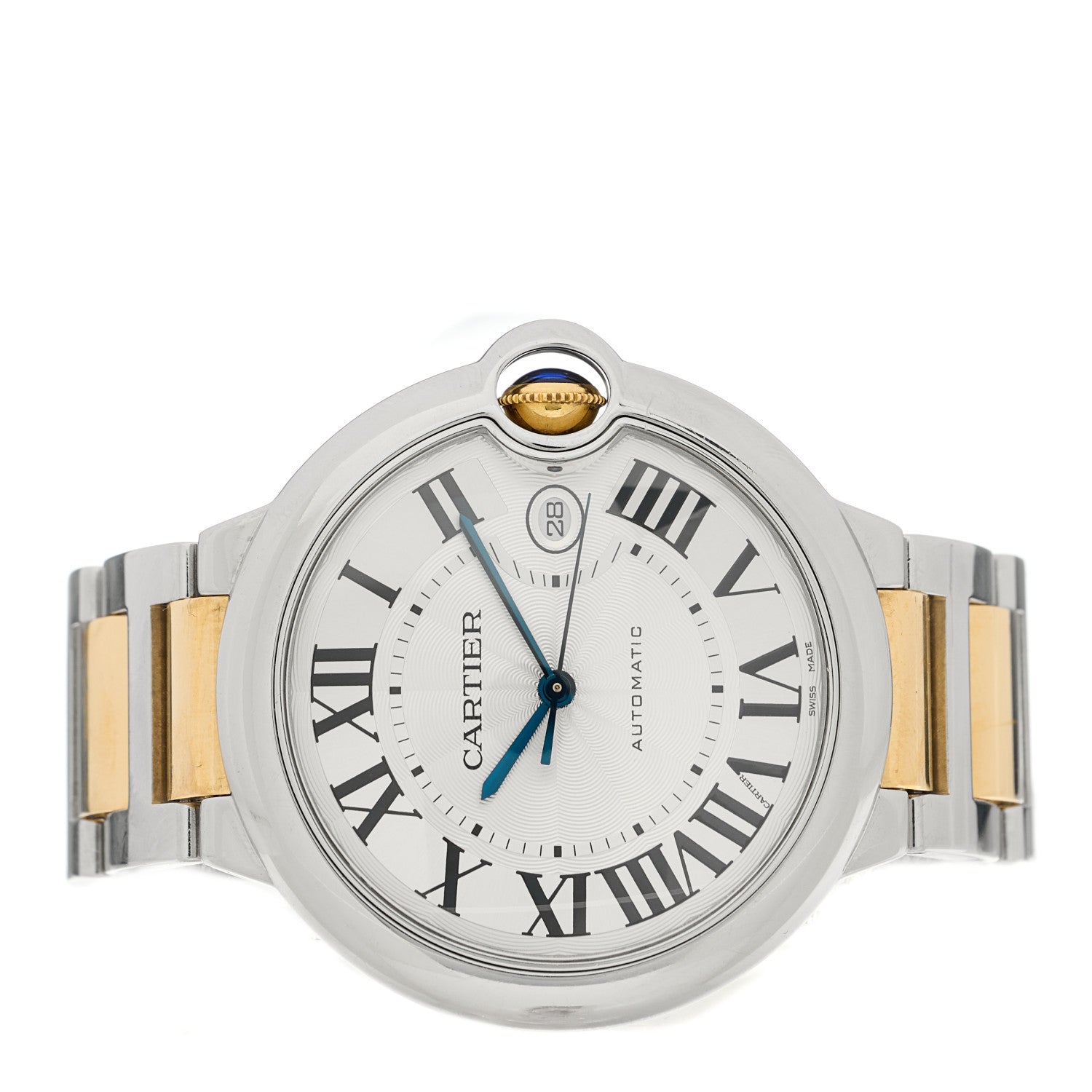 Cartier Stainless Steel 18K Yellow Gold 42mm Ballon Bleu De Cartier Automatic Watch 3 of 4
