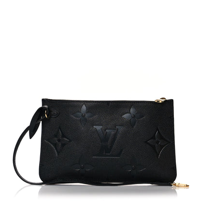 Louis Vuitton Empreinte Monogram Giant Neverfull MM Pochette Black 1 of 7