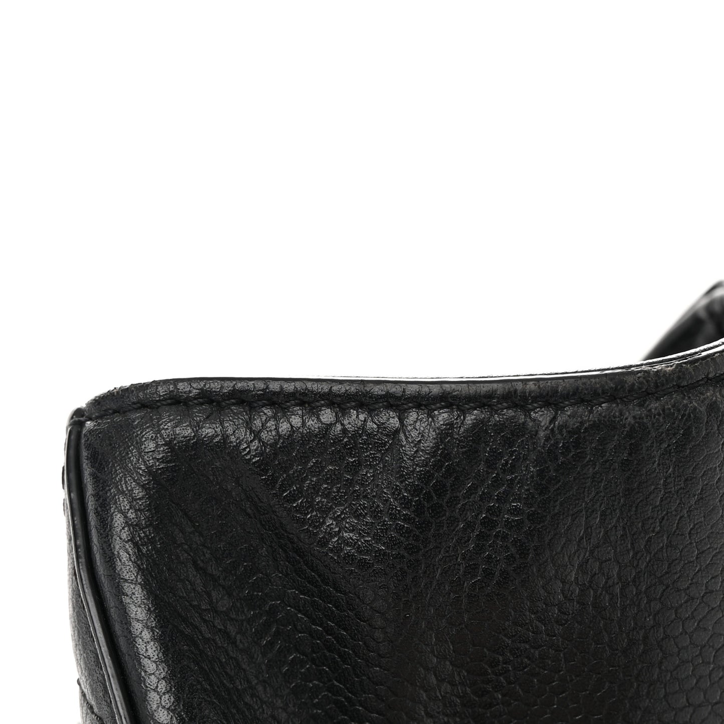 Caviar Quilted Large CC Box Shopping Tote Black