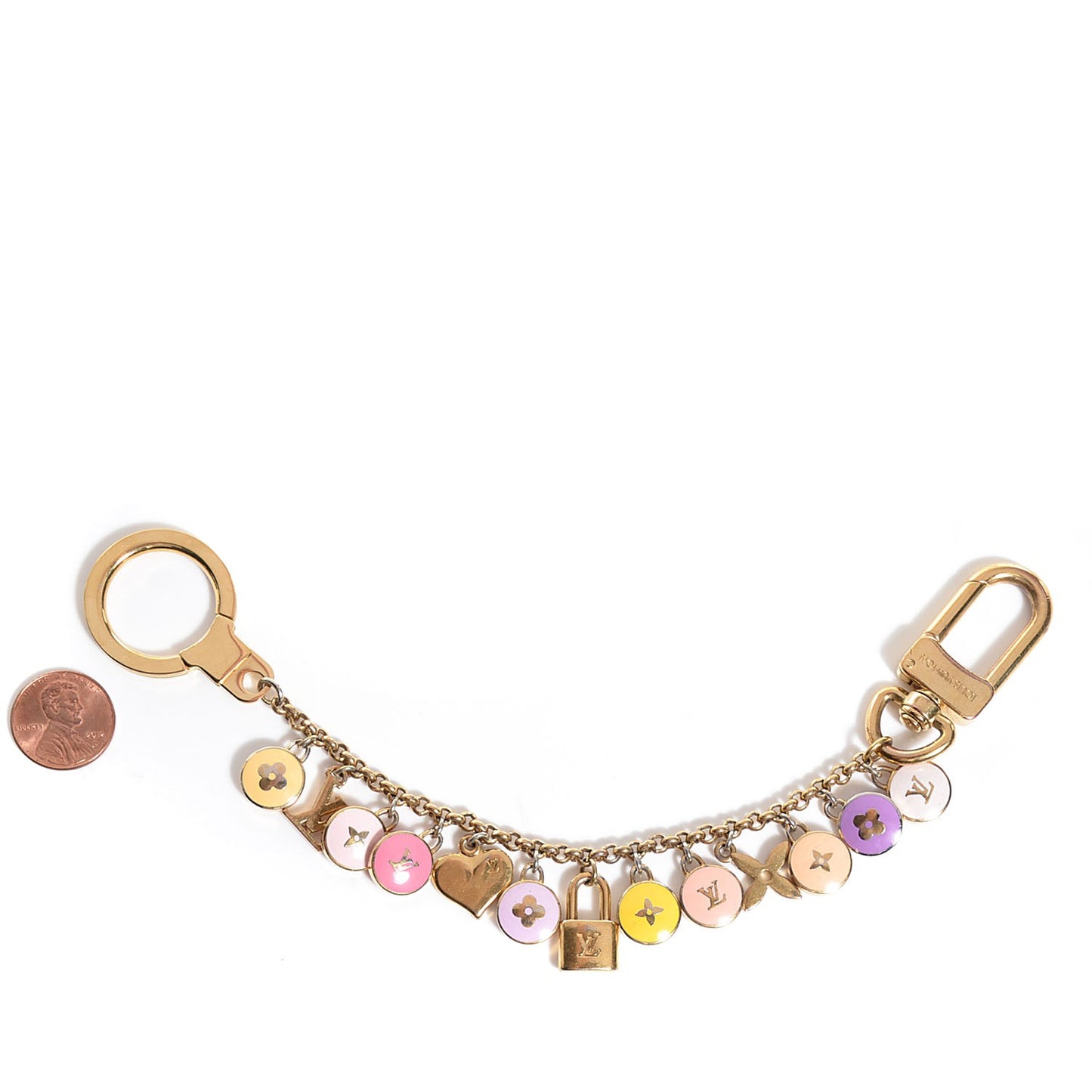 Pastilles Key Chain Bag Charm Multicolor