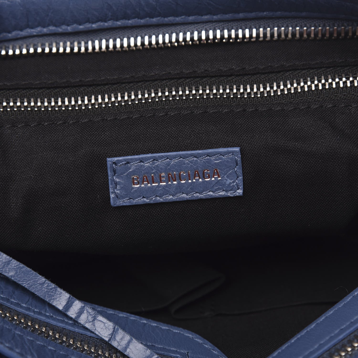 Balenciaga Agneau Classic Silver Hardware S City Denim Blue 6 of 9