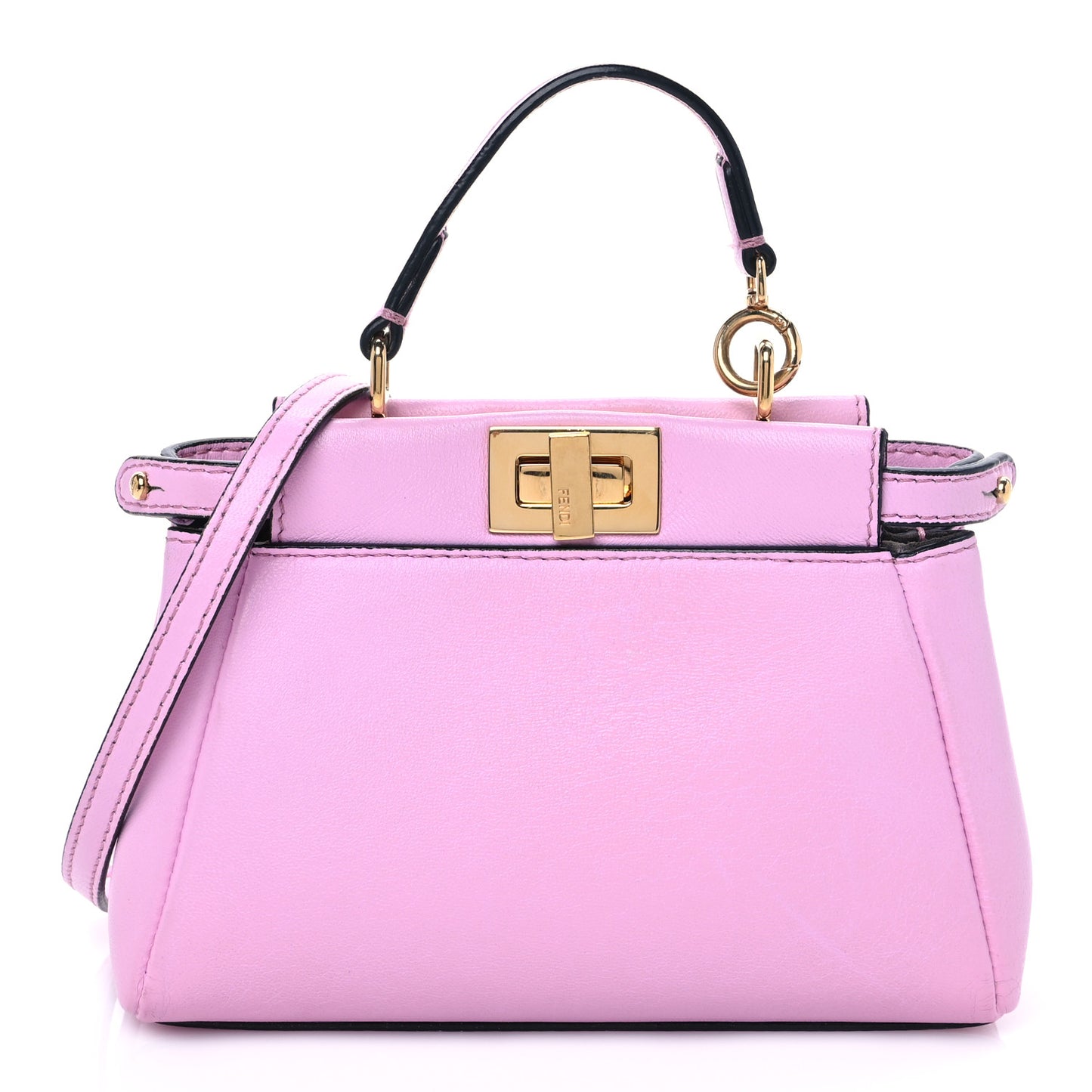 Shiny Nappa Micro Peekaboo Iconic Satchel Lavanda