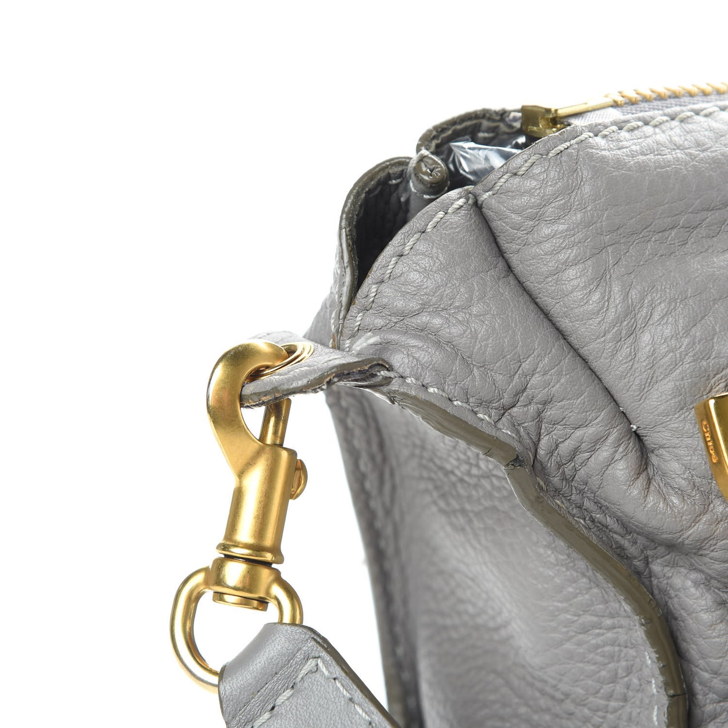 Calfskin Medium Marcie Satchel Cashmere Grey