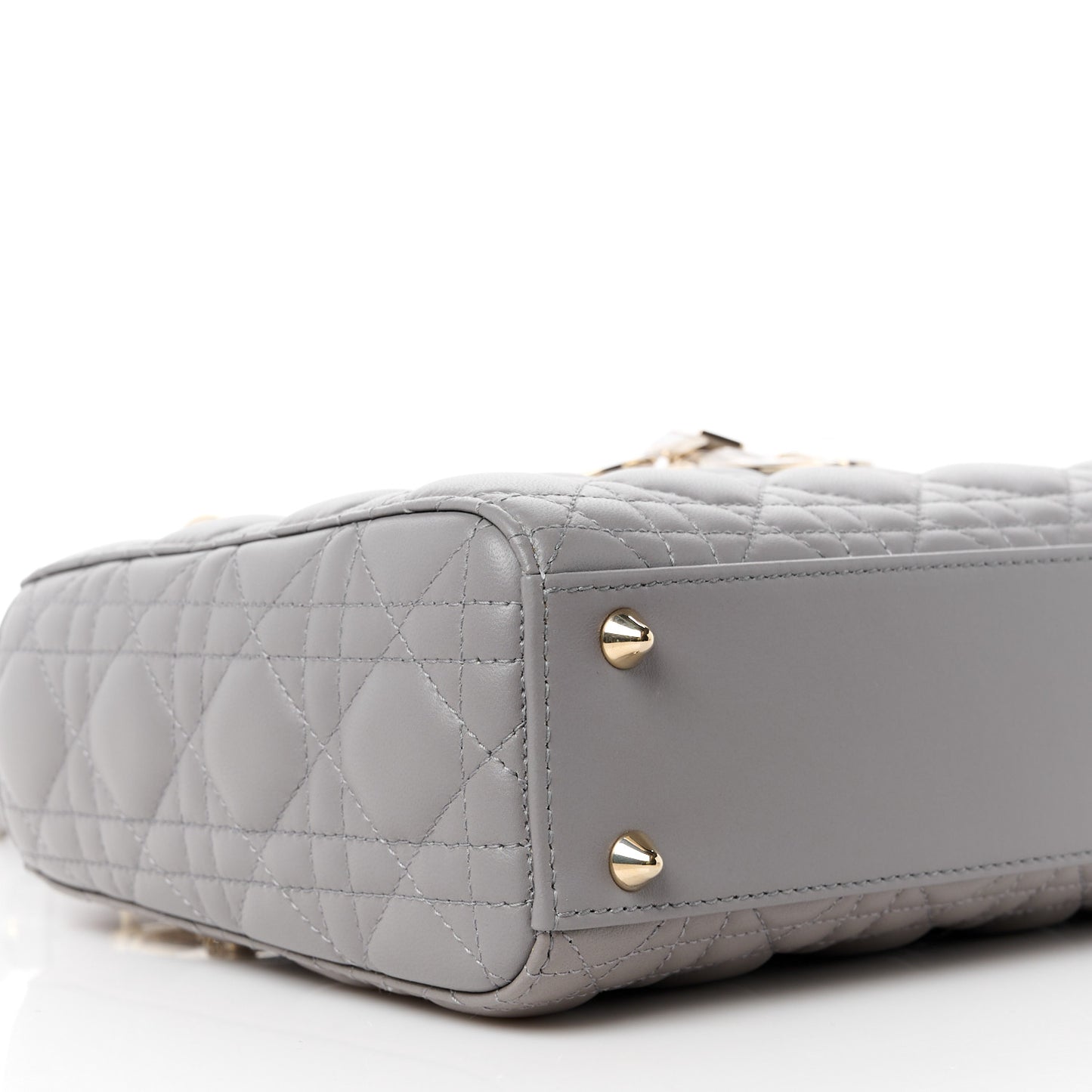 Lambskin Cannage Small My ABCDior Lady Dior Grey