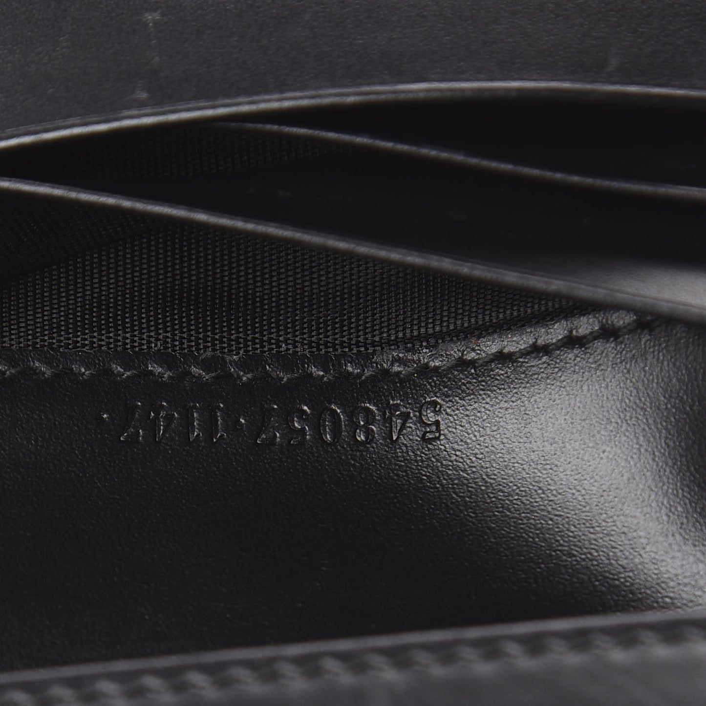 Guccissima Signature Crystal Cat Card Case Wallet Black