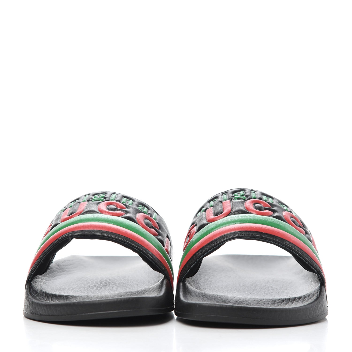 Gucci Nappa Original Gucci Mens Slide Sandals 8 Black 2 of 8
