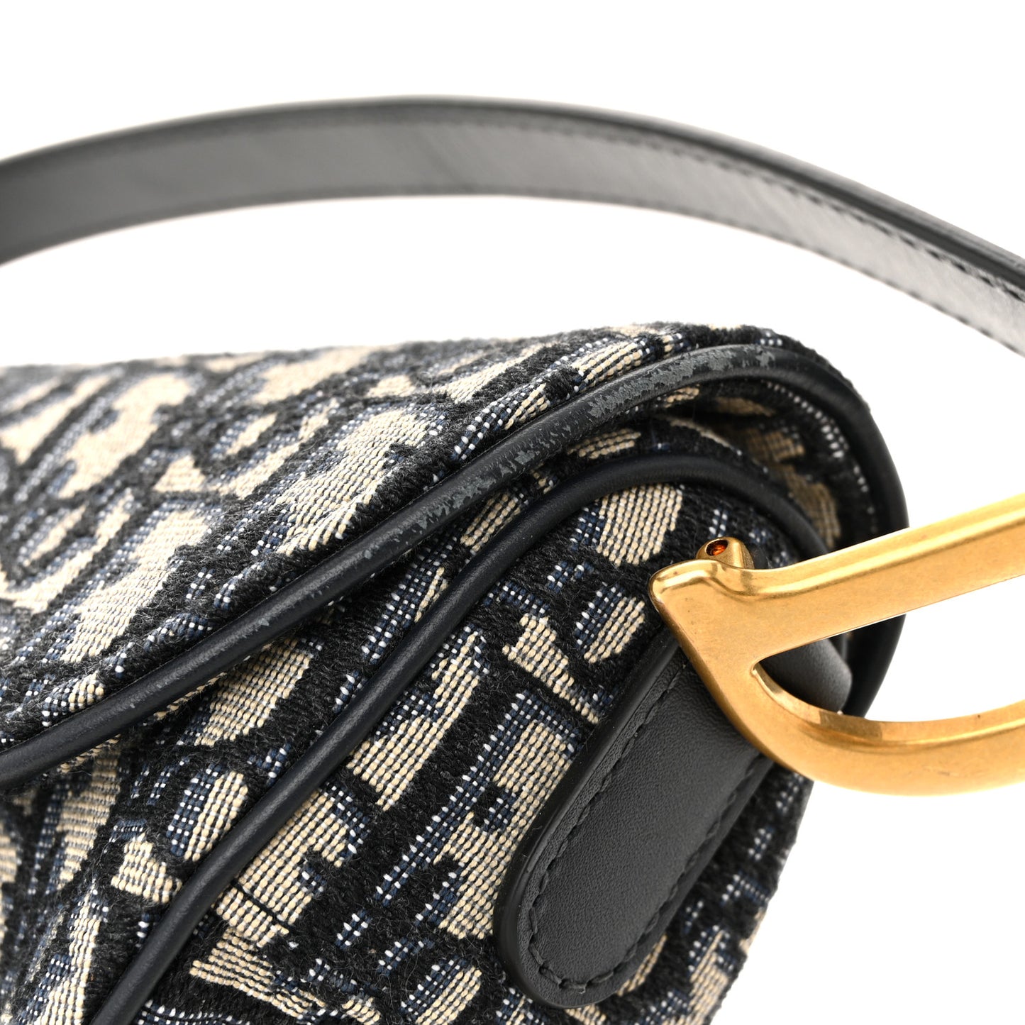Oblique Saddle Bag Blue