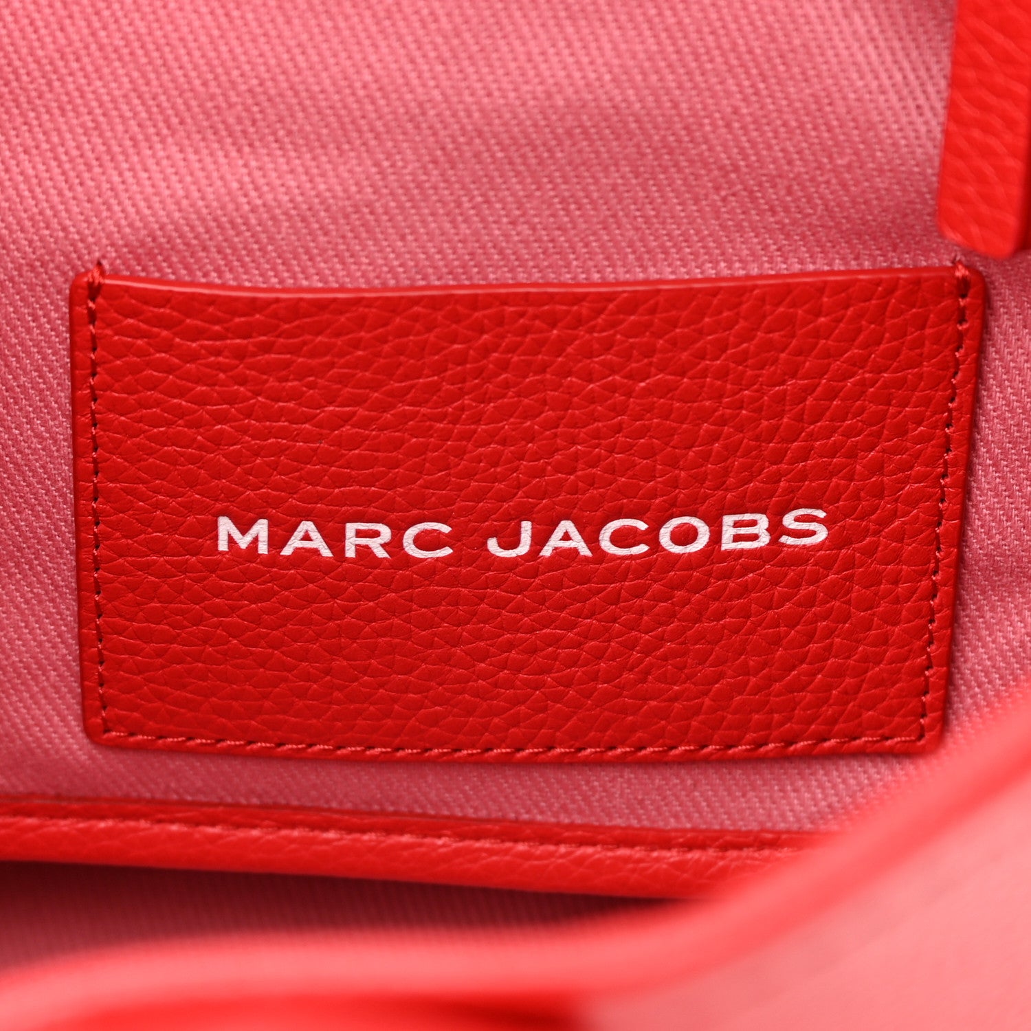 Marc Jacobs Grained Calfskin Medium The Tote Bag True Red 6 of 15