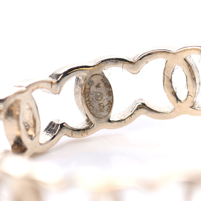Chanel Metal CC Hoop Earrings Gold 4 of 4