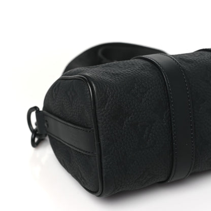 Louis Vuitton Monogram Taurillon Keepall Bandouliere 25 Black 8 of 9