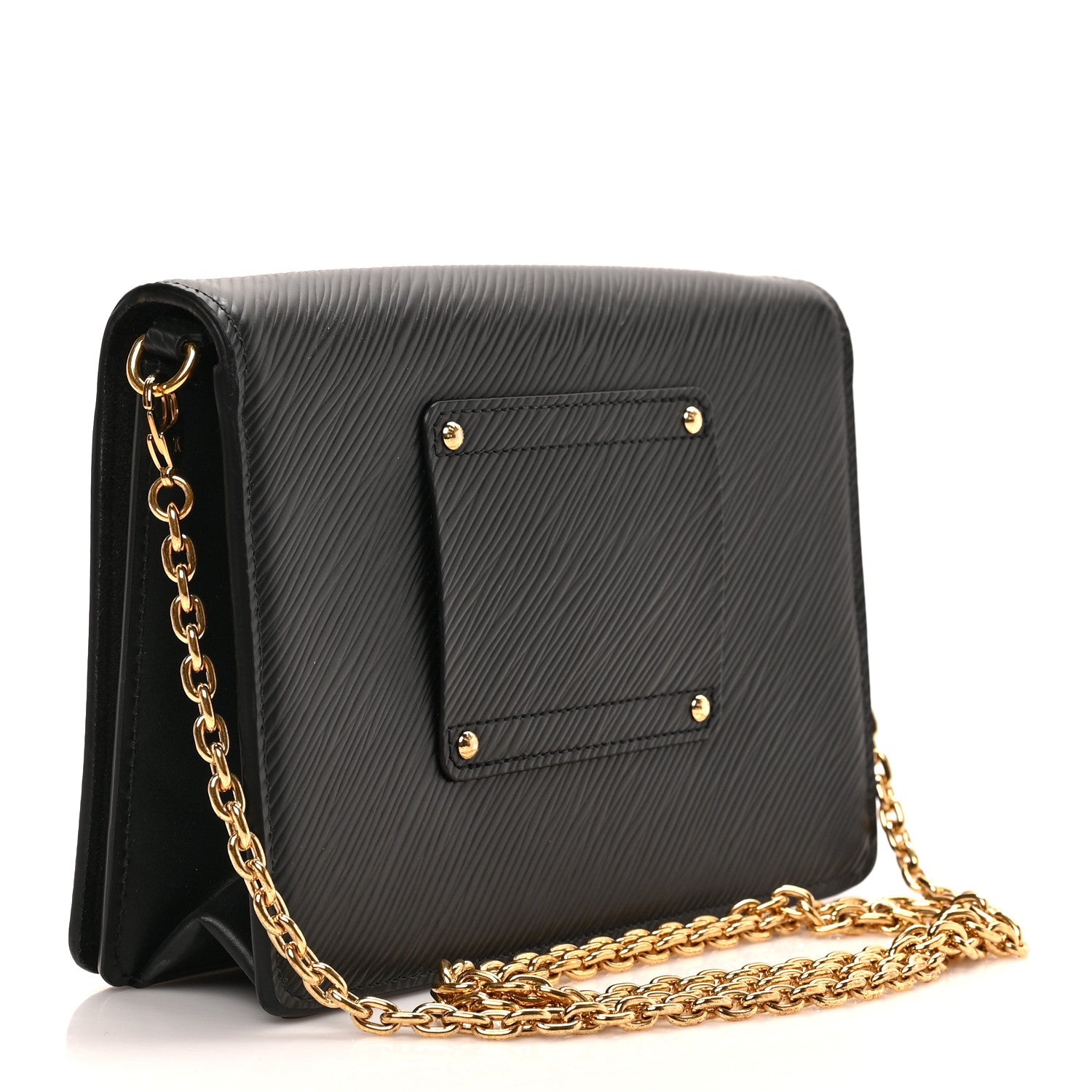 Louis Vuitton Epi Twist Belt Chain Wallet Black 3 of 8