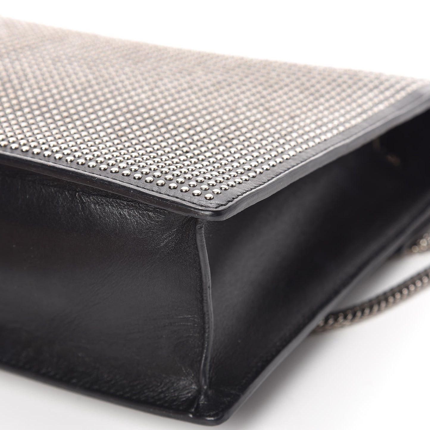Calfskin Studded Medium Betty Black