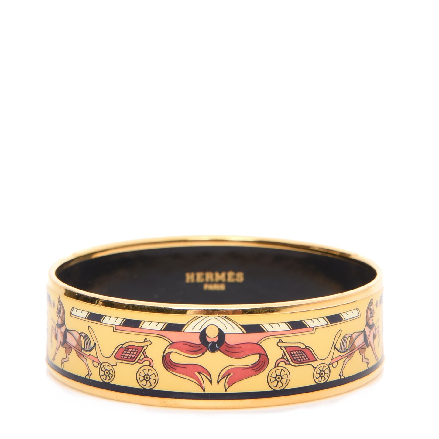 Enamel Printed Wide Chariots Bracelet 70