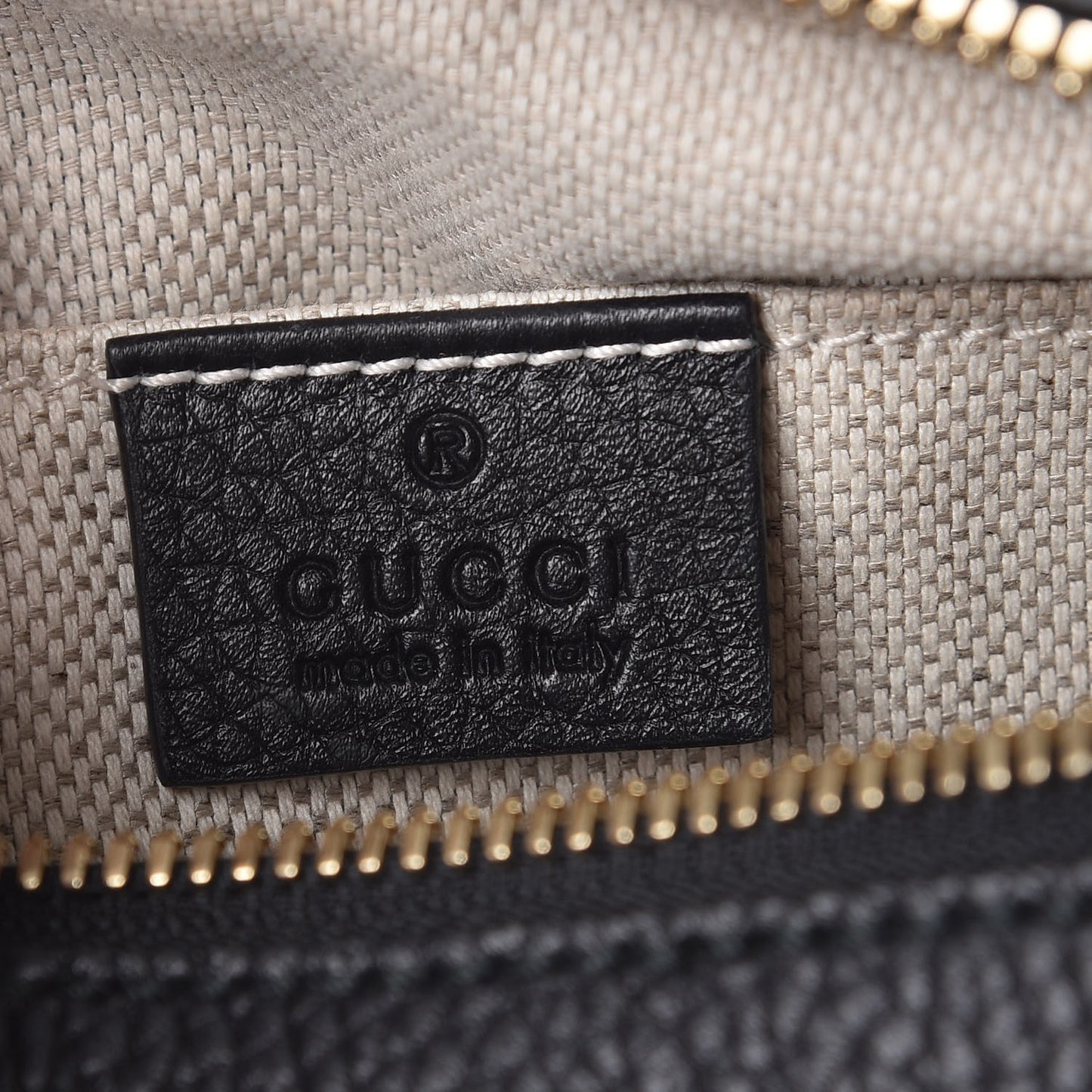 Pebbled Calfskin Small Soho Disco Bag Black