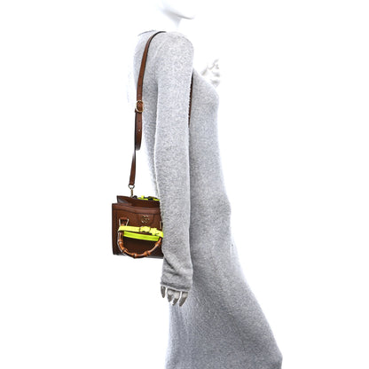 Gucci Wonka Grain Calfskin Mini Diana Tote Bag Cuir Yellow Fluo 2 of 10