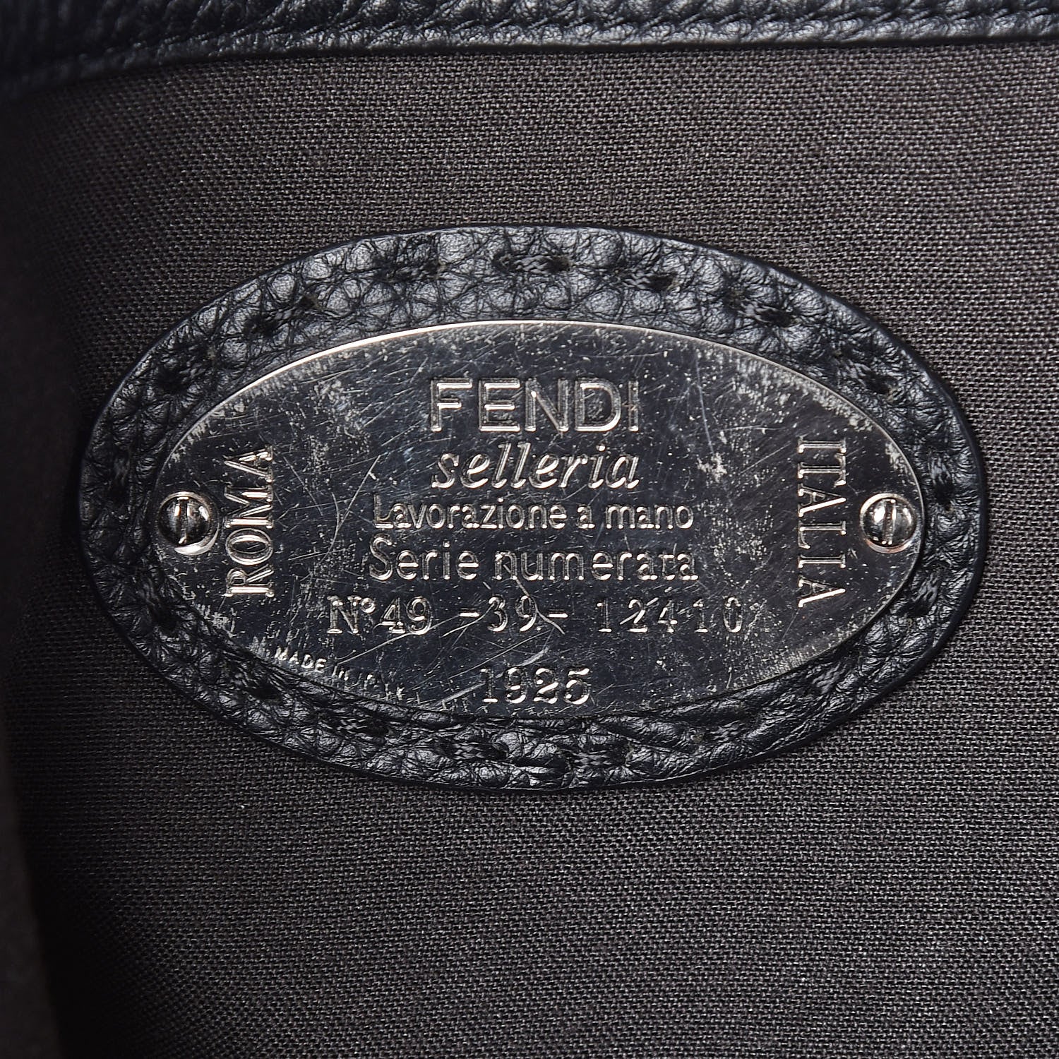 Fendi Calfskin Crocodile Fox Fur Monster Backpack Black 6 of 18