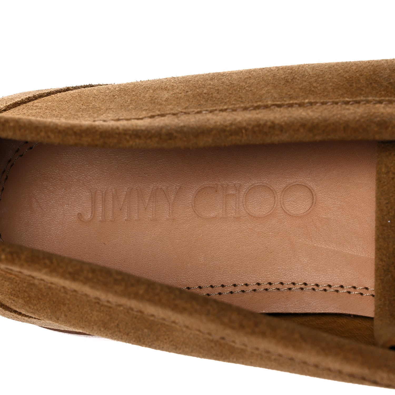 Jimmy Choo Suede Star Chain Penny Loafers 43 Tan 7 of 9