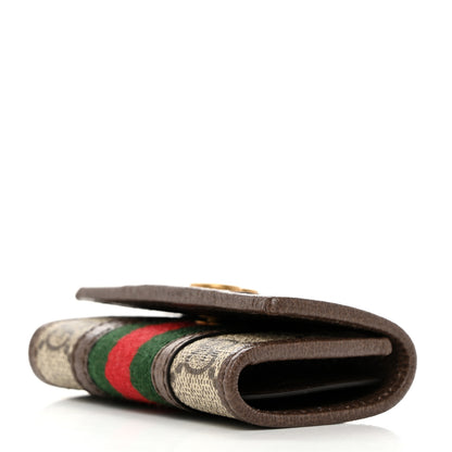 Gucci GG Supreme Monogram Web Ophidia 6 Key Holder Case Beige New Acero 4 of 9