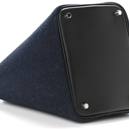 Hermes Feutre Swift Picotin Lock 18 PM Bleu Nuit Black 9 of 11