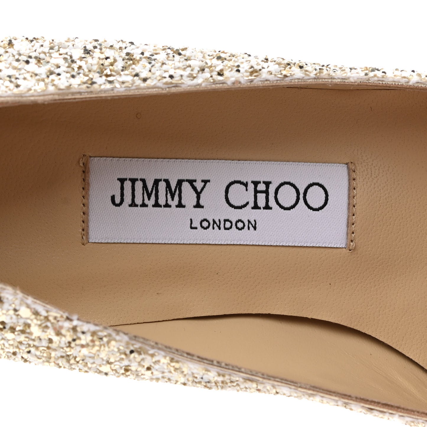 Glitter Fabric Gala Viola Flats 36 Moon Sand