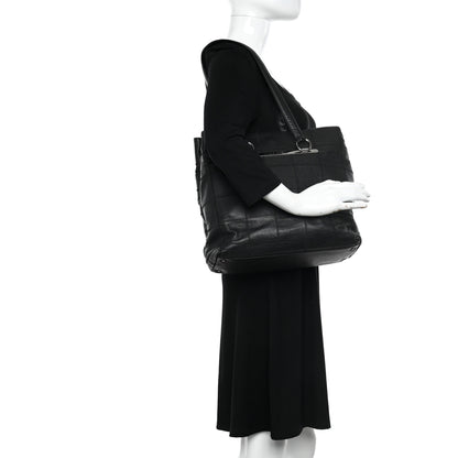 Chanel Caviar Square Stitched Large Tote Black 3 of 13