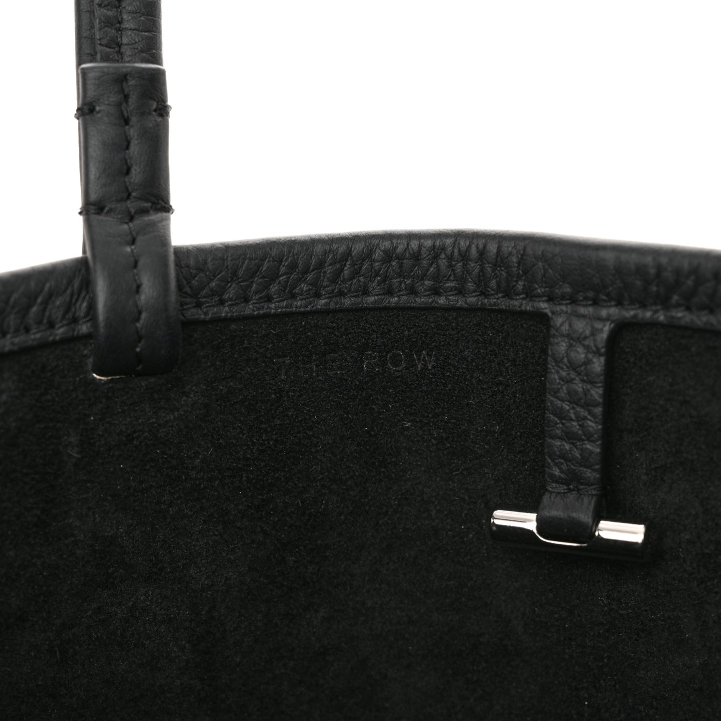 Grained Calfskin Small Park Tote Black