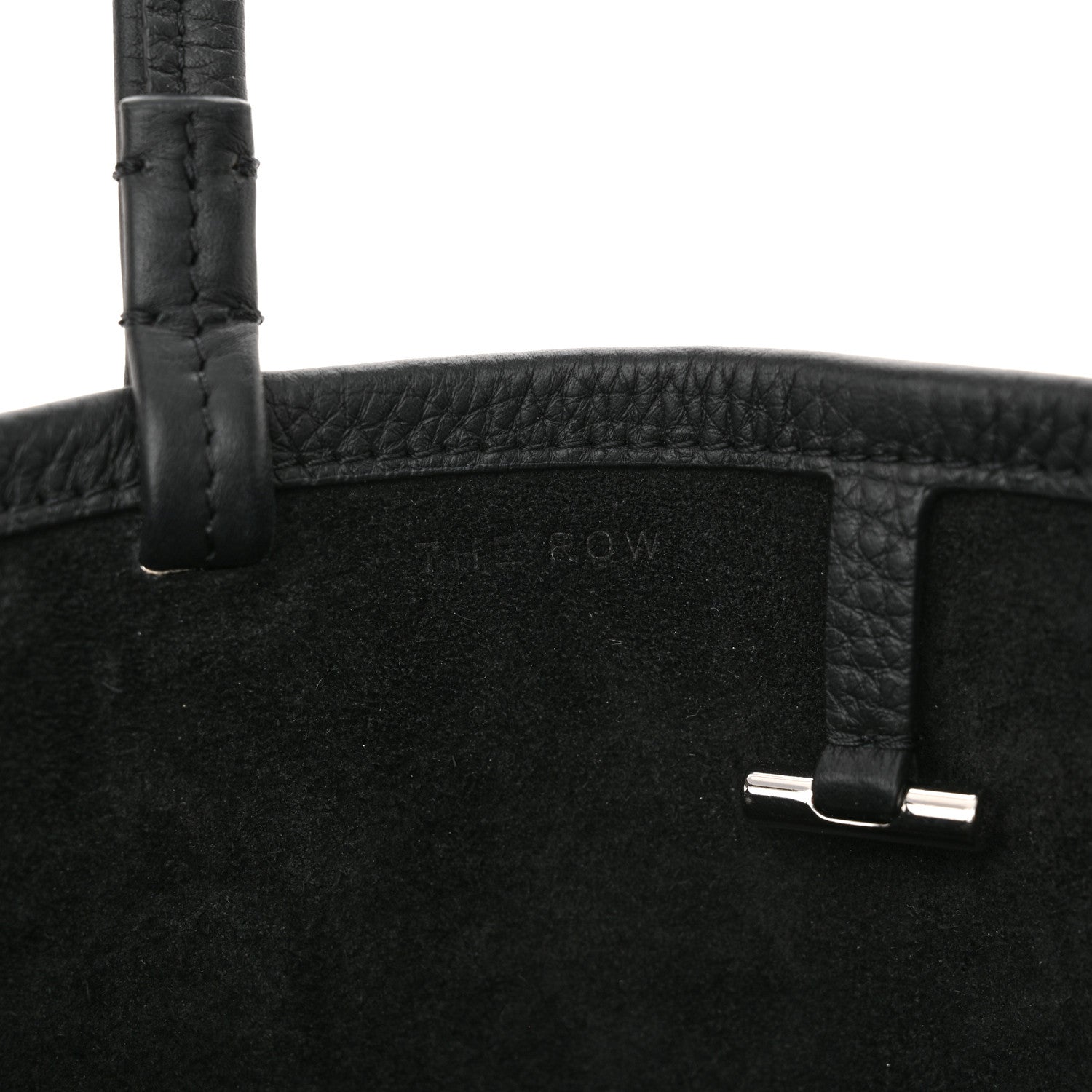 The Row Grained Calfskin Small Park Tote Black 7 of 11