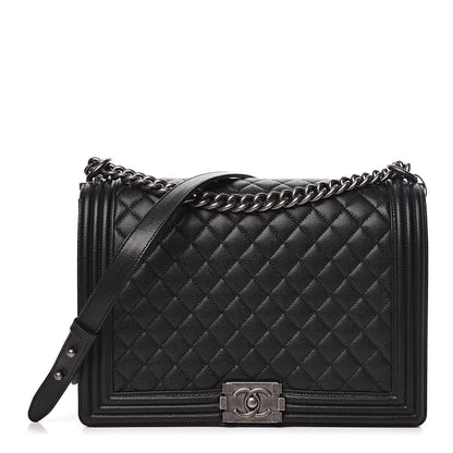 Chanel Caviar Quilted Large Boy Flap Black 1 of 12