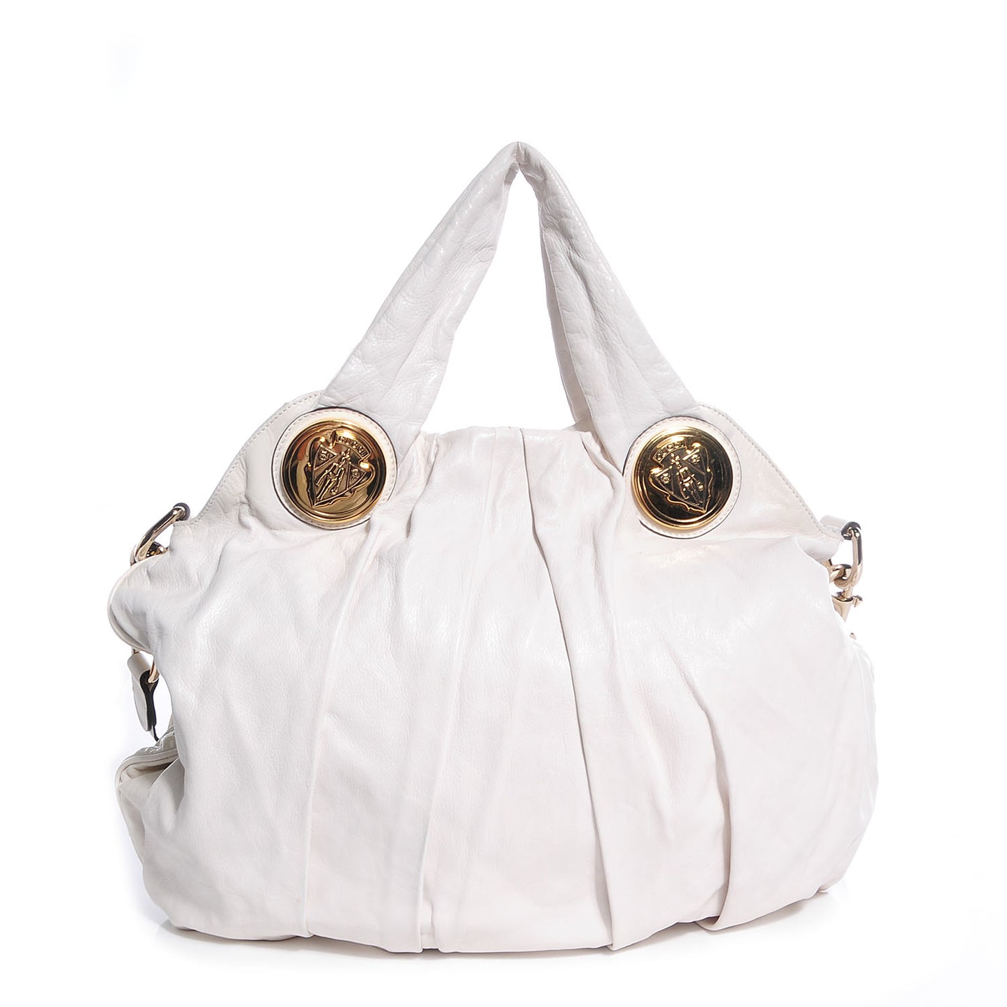 Leather Medium Hysteria Top Handle Bag White