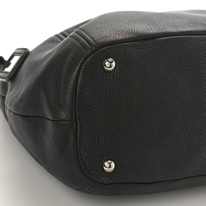 Prada Vitello Phenix Hobo Black 7 of 8