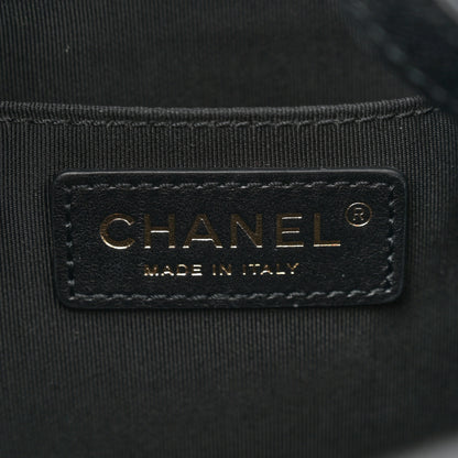 Chanel Caviar Quilted Rolled Up Bucket Drawstring Bag Black 6 of 10