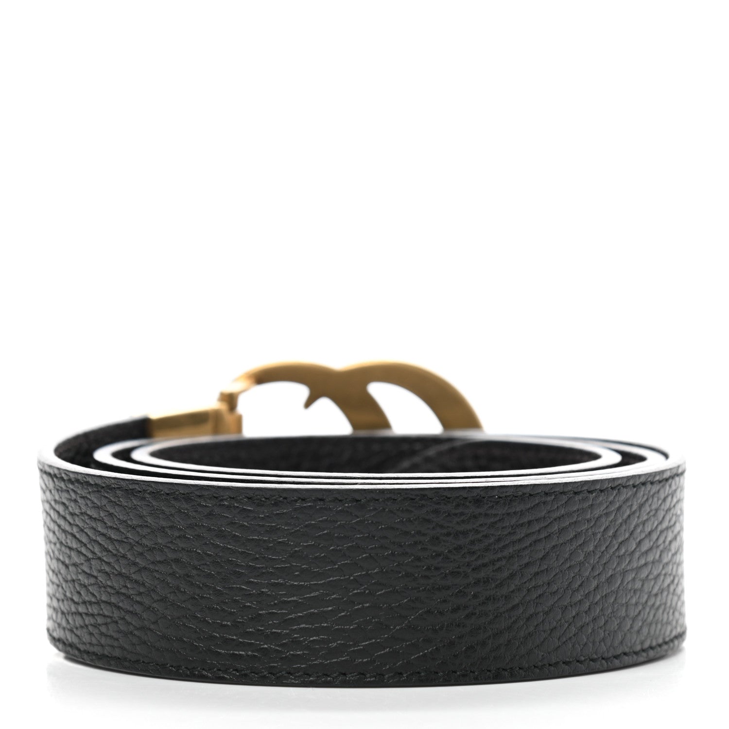 Gucci Calfskin Double G Reversible 37mm Belt 90 36 Black Cocoa 2 of 6