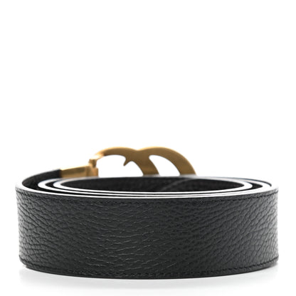 Gucci Calfskin Double G Reversible 37mm Belt 90 36 Black Cocoa 2 of 6