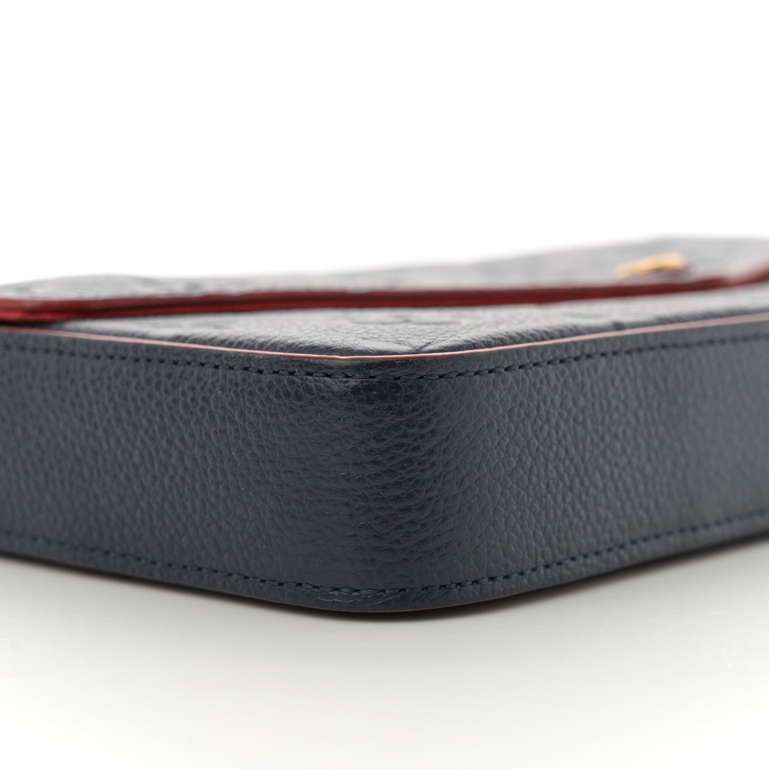 Louis Vuitton Empreinte Pochette Felicie Chain Wallet Marine Rouge 8 of 10