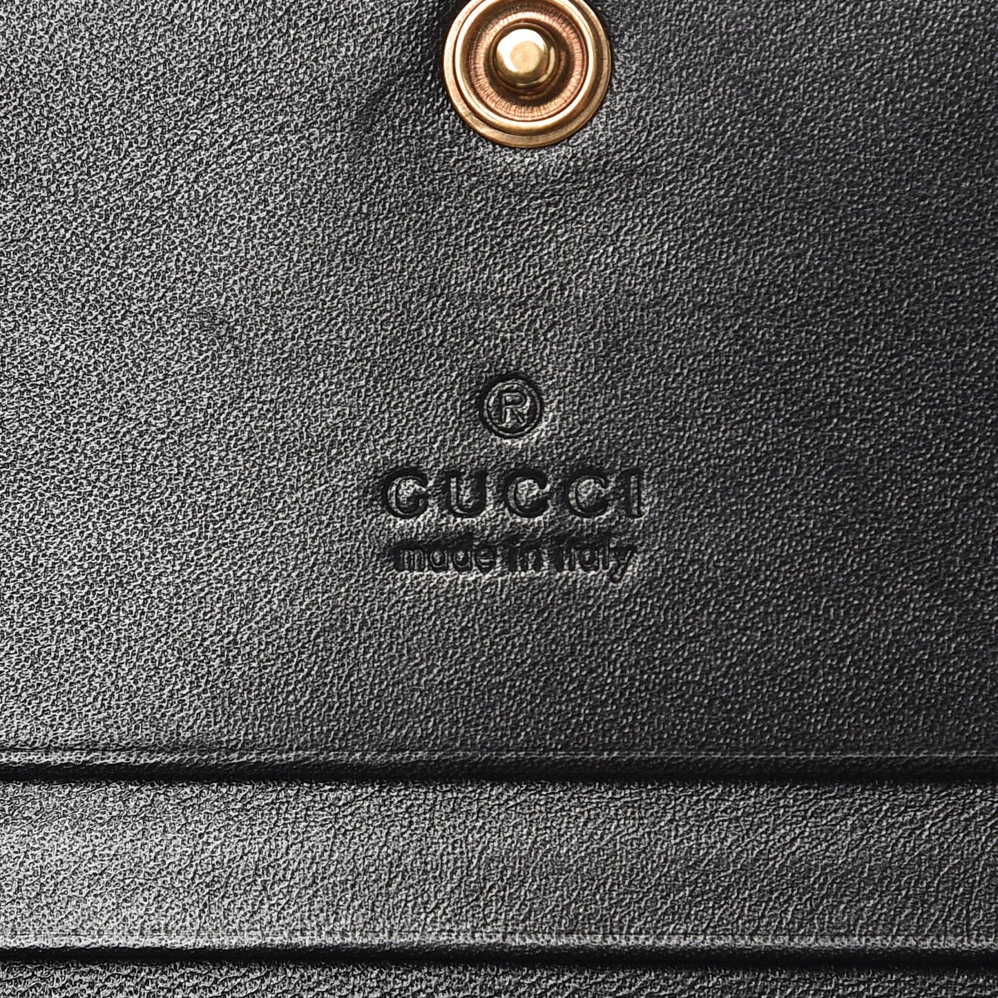 Calfskin Matelasse GG Marmont Card Case Wallet Black