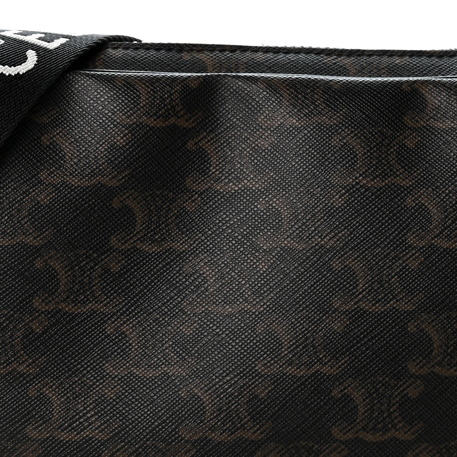 Celine Triomphe Canvas Medium Horizontal Messenger Bag Black 9 of 14