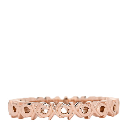 Tiffany 18K Rose Gold Diamond Paloma Picasso Graffiti Narrow Love and Kisses Ring 54 7 3 of 5