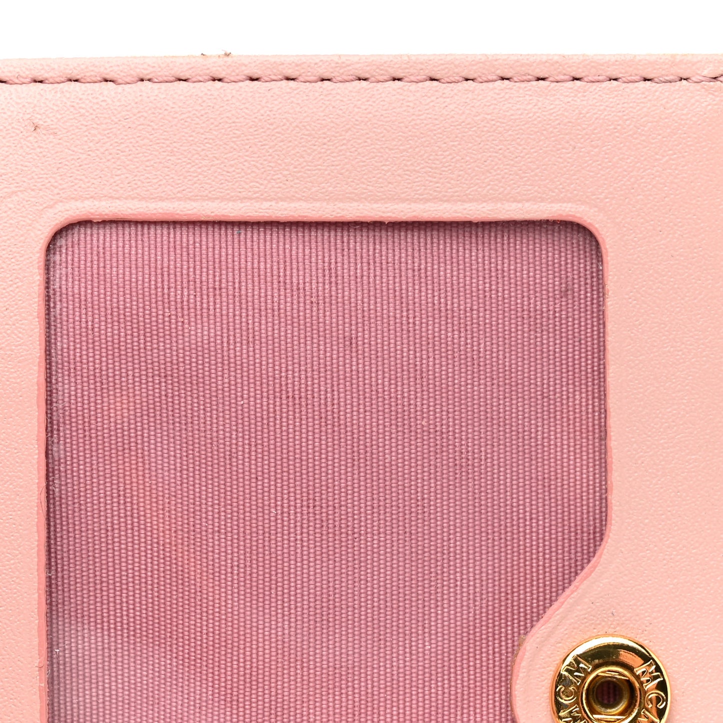 Grained Calfskin Mina Mini Wallet Pink Blush