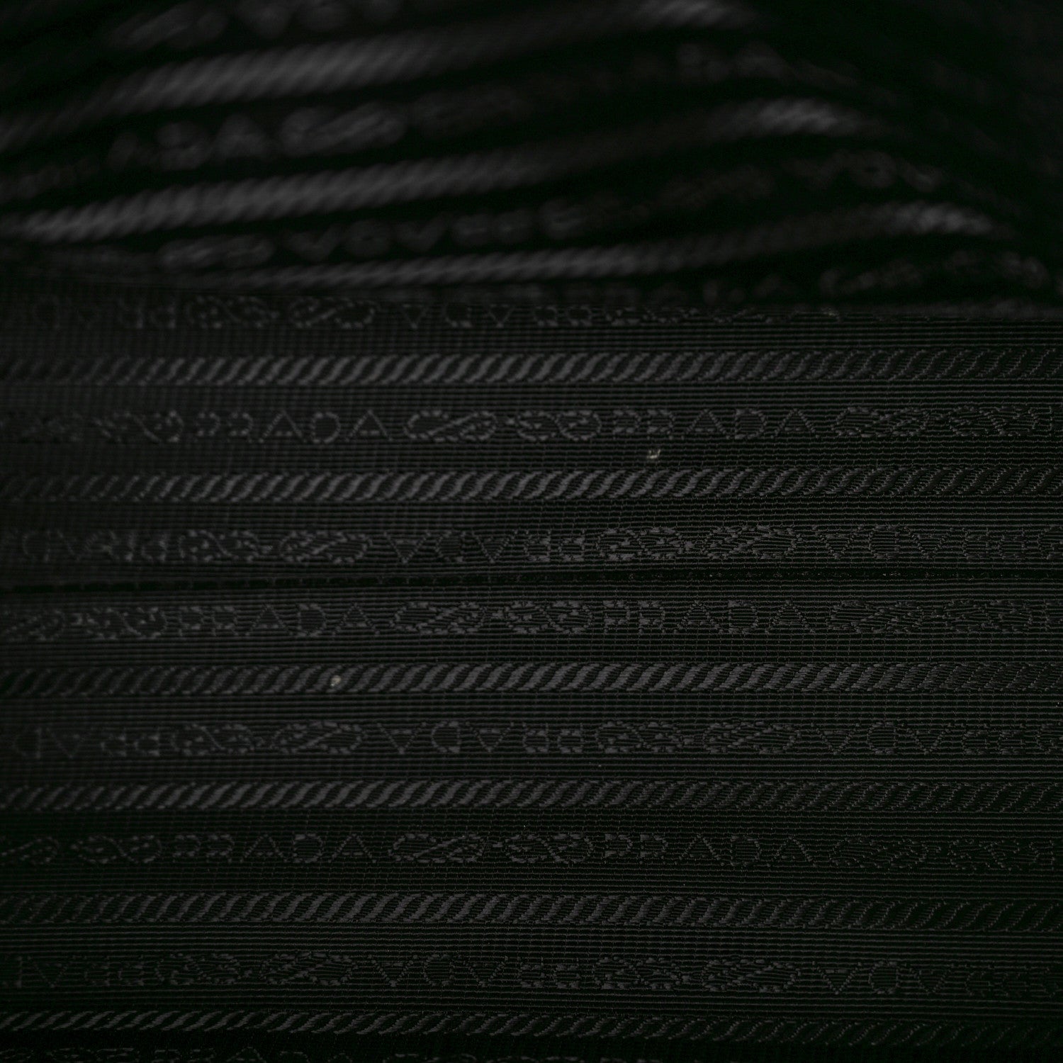 Prada Soft Calfskin Triangolo Symbole Embossed Medium Tote Black 9 of 9