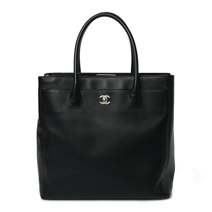 Chanel Calfskin Tall Cerf Tote Black 1 of 11