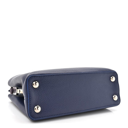 Louis Vuitton Taurillon Snakeskin Capucines BB Dark Blue 4 of 10