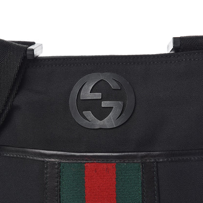 Gucci Nylon Web Interlocking G Messenger Bag Black 10 of 10