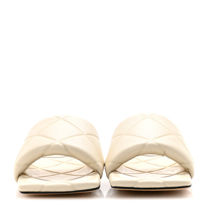 Bottega Veneta Nappa Quilted Rubber Lido Flat Sandals 41 Wax 3 of 9