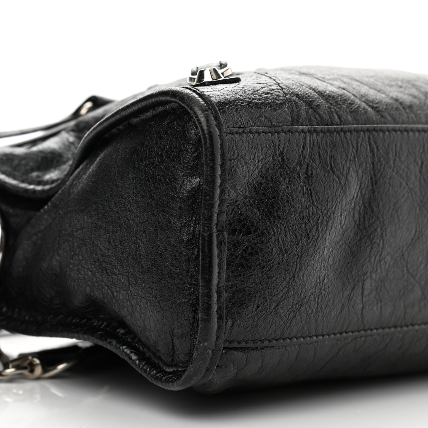 Agneau Classic Silver Hardware S City Black