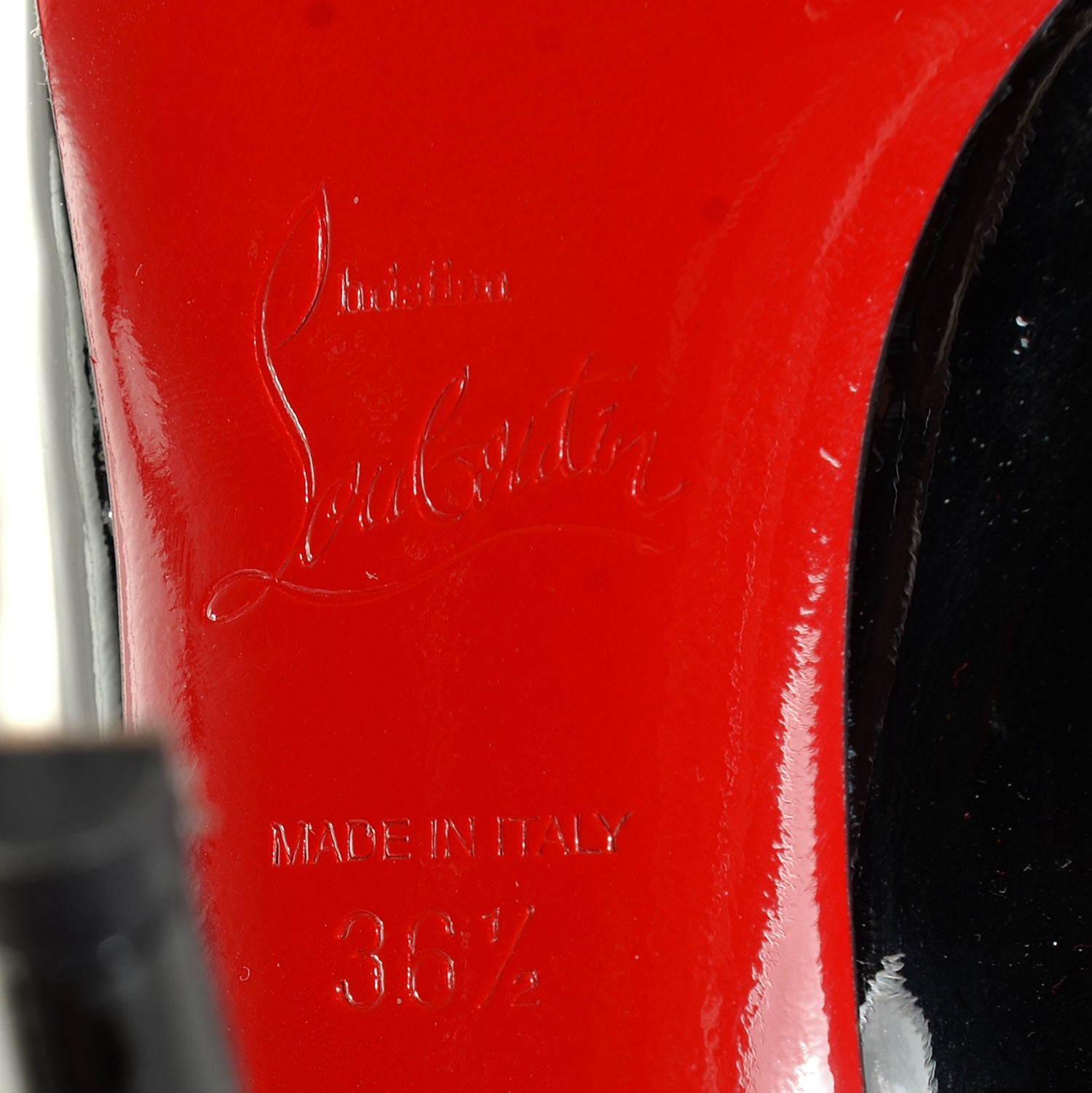 Christian Louboutin Patent Pigalle 100 Pumps 36.5 Black 6 of 7