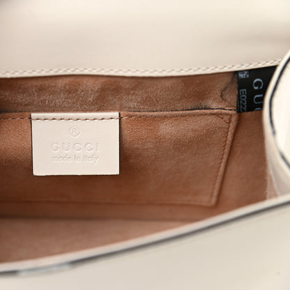 Gucci Calfskin Mini Sylvie Top Handle Bag White 6 of 21