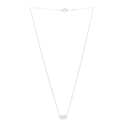 Tiffany Sterling Silver 11mm Elsa Peretti Bean Pendant Necklace 3 of 5