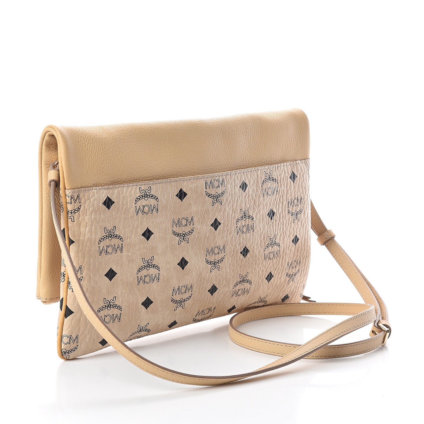 Visetos Corina Foldover Crossbody Bag Latte Beige