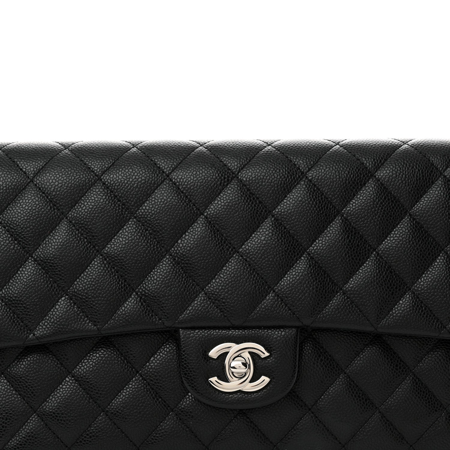 Chanel Caviar Quilted Flap Clutch Black 8 of 11